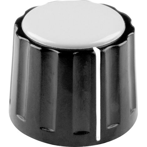 Mentor 332.61 332.61 Drehknopf mit Knopfmarkierung Schwarz (Ø x H) 20 mm x 15 mm 1 St.