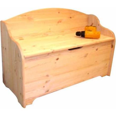 Yeppon XTRA 12619 Cassapanca con Schienale Legno di Pino 18 mm Braccioli Sagomati 100x41x67 cm (1/3)