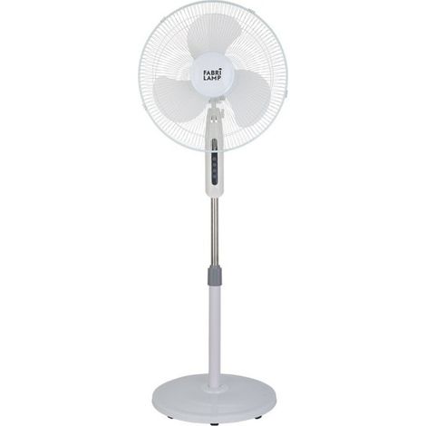Etesio Bianco Ventilatore a Piantana 3 Velocità 40w Oscillante 3 Pale Bianche Regx43x40 Cm (1/2)