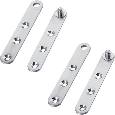 piezas，Bisagra invisible para muebles，Bisagras para puertas interiores，Bisagras para muebles，Plateado (1/5)
