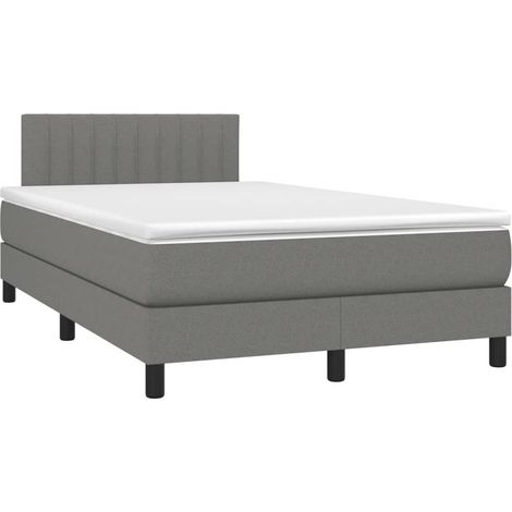 Maison Exclusive - Boxspringbett mit Matratze Dunkelgrau 120x190