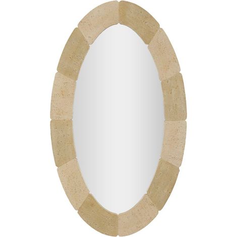 Specchio da parete in resina naturale, 70x3x119,5 cm – Ovale stile (1/5)