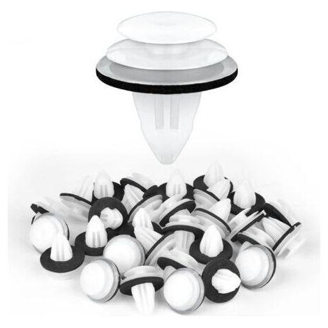 Clip de Fixation de Voiture, 50PCS Universal Retenue Vehicle Clips Rivets en Plastique, Fixation de Carrosserie Garniture de Voiture pour Auto Voitures Panneaux de Portes (1/5)