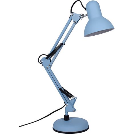 Sobremesa ANTIGONA articulado 1xE27 L.15xAl.Reg.cm azul cielo mate (1/3)