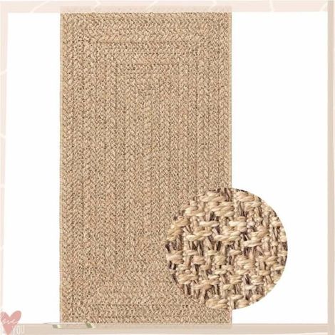 364830 Tapis ZIZUR 80x150 cm aspect de jute intérieur et extérieur (1/5)