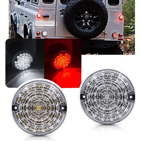 feux ronds LED antibrouillard et recul pour Defender arrière (1/5)