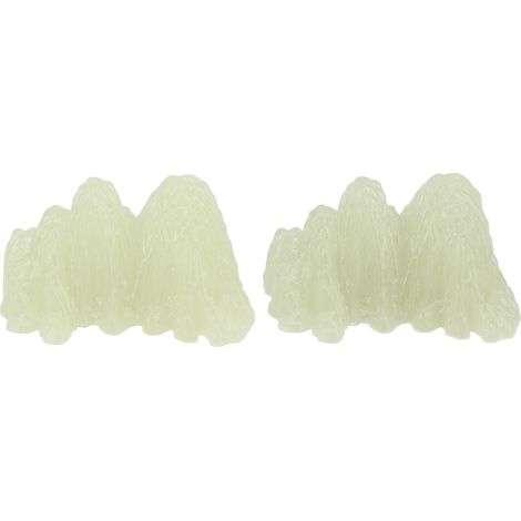 2 pièces spécimen de cristal minéral de fluorite verte simulation de bureau super lumineux décoratif rocaille aquarium aménagement paysager ornement 02 style (1/5)