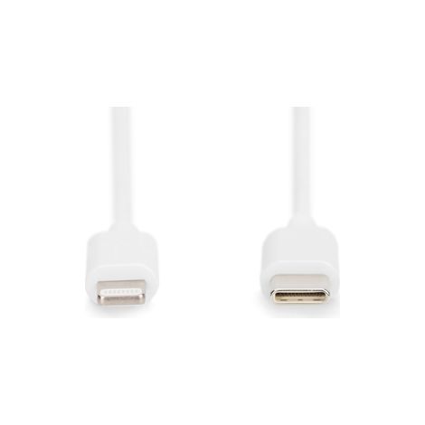 Digitus  Mâle  Apple Lightning  Mâle  Blanc  USB-C 24 broches  2 m (1/3)