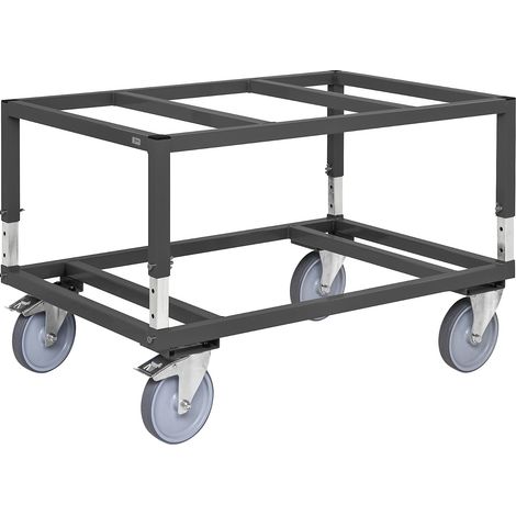 Kongamek, Chariot à palettes, hauteur réglable, L x l x h 1200