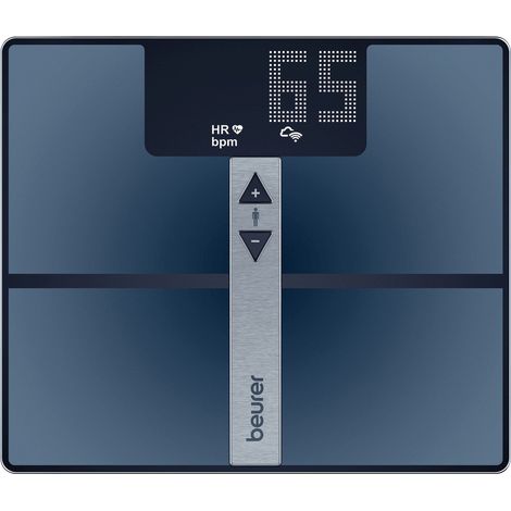 Beurer BF 980 WIFI Körperanalysewaage digital Wägebereich (max.)=180 kg Schwarz (1/5)
