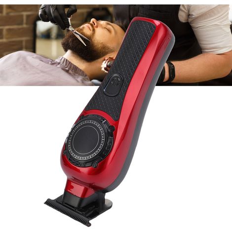 Tondeuse à cheveux électrique professionnelle 1500 mAh, silencieuse, avec affichage numérique et 3 sabots de guidage pour hommes (1/5)