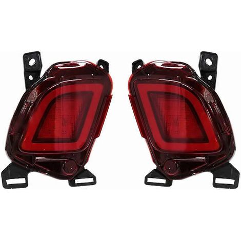 Feux de pare-chocs arrière à réflecteur LED avec antibrouillard, feu stop et clignotant pour Toyota Highlander 2015-2018 (JXLGV) (1/5)
