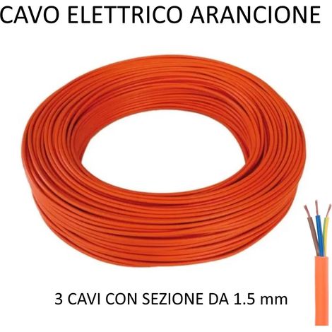 CAVO ELETTRICO ARANCIONE 3 X 1.5