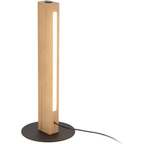 [GEBRAUCHT] B-Ware Tischleuchte Teo LED-Tischlampe Holzlampe Buche Touchdimmer Holz 42 cm (1/2)