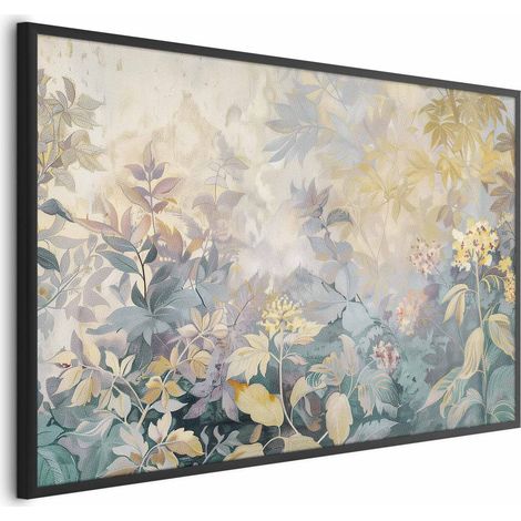 Poster – Wandteppichmuster mit bunten Blumen (1/4)