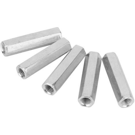 pezzi M8 50 dado esagonale a gambo lungo manicotto esagonale dado distanziatore elementi di fissaggio filettati (1/4)