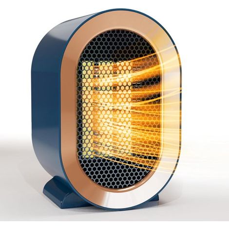 Chauffage électrique d'appoint - Radiateur électrique - Chauffage électrique - 1200 W - Bleu (1/5)