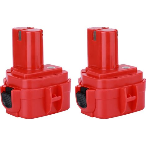 Lot de 2 batteries rechargeables Ni-MH 12V 3000mAh pour Makita 1220 1235 1050 6200 6300 (1/5)