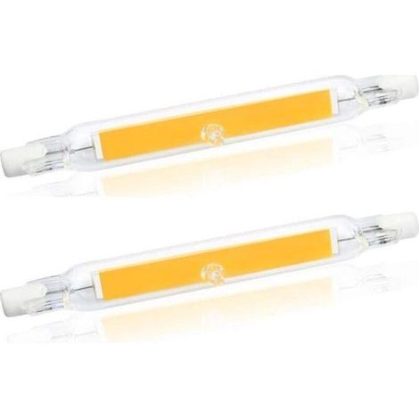 YMYNY 5W R7S 78mm J78 COB Filament LED Bulb, 500 Lumens 360 Degree Halogen Lamp Equivalent to 30W, 48W, 50W, Perfect for Home, Kitchen, Room, Balcony, Office etc. (2 Pack, Cool White 6000K) [Energy Cl (1/4)