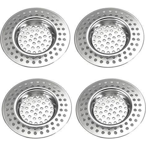 Sink Drain Filter, 4PCS Drainage Filters, Sink Filter, Stainless Steel Kitchen Sink Grate, Kitchen Sink Filter, for Sink, Shower, Kitchen (1/5)