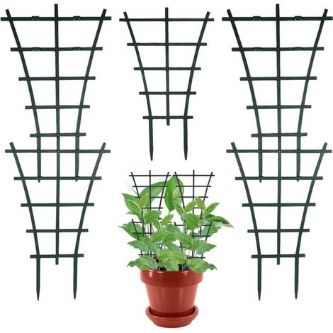 El conjunto incluye 5 soportes para plantas trepadoras, pérgolas y estructuras de soporte para plantas trepadoras. (1/5)
