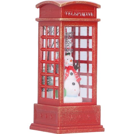 Weihnachtsdekoration, Telefonzellendekoration, Nachtlampe, Heimdekoration, Leuchtdekoration, Geschenk, Schneemann (1/5)