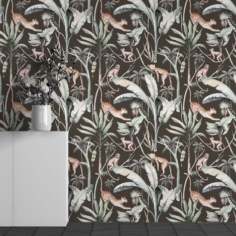 Papier peint panoramique Enfants - Motif Animaux - 130 cm x 81 cm (1/3)