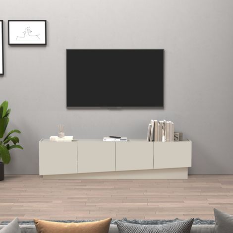 WHOUS Mobile porta TV Vela con 4 ante colore cashmere 180x35x45,4 cm (1/5)