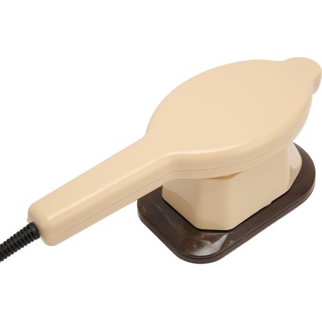 Mini masseur électrique à main avec 3 têtes chauffantes, forme fer à repasser, percussion pour dos, bras, jambes, taille, fessiers, prise UE 220V (1/5)