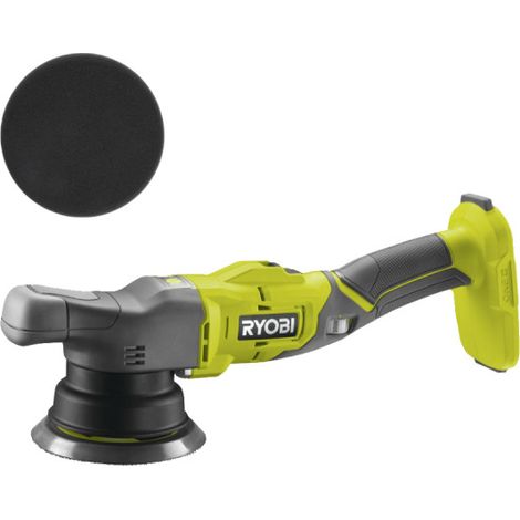 Confezione RYOBI - Lucidatrice R18P-0 - 18V - senza batteria e caricabatterie - Disco di finitura RAKPFP01 - 125 mm