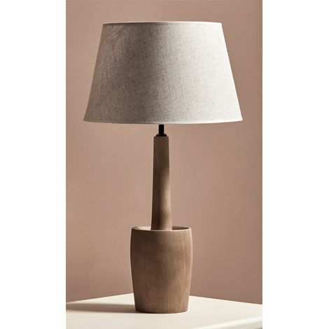 Lampe de table Apollo, bois caramel naturel, 70 cm, 45 cm de large x 70 cm de haut (1/3)