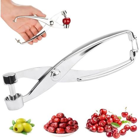 Dénoyauteur à Cerises, Denoyauteur Olives, Denoyauteur Prunes, Cherry Pitter Dénoyauteur Cerise, pour Enlever les Olives (1/4)