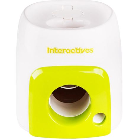 Lanzador De Pelotas Para Perros, Alimentador Interactivo Para Dispensador De Pelotas Y Golosinas Para Perros, Dispensador De Juguete, Juego De Ejercicio, Alimentador De Bolas De Entrenamiento IQ (1/3)