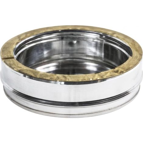 MAKA Tappo Cieco Canna Fumaria Doppia Parete 50 Inox Ø 350 mm (esterno 450) (1/5)