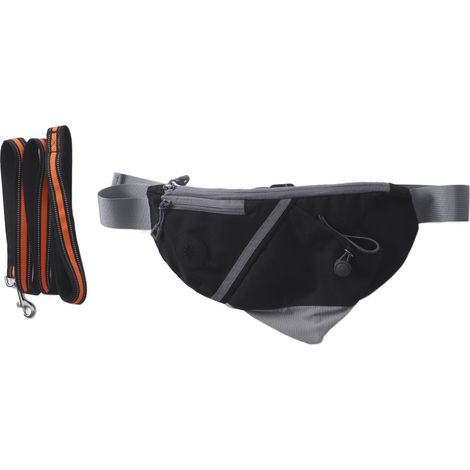 Freihändiger Hundeleinengürtel mit Reißverschlusstasche, ideal zum Joggen und Trainieren kleiner und mittelgroßer Hunde. (1/5)