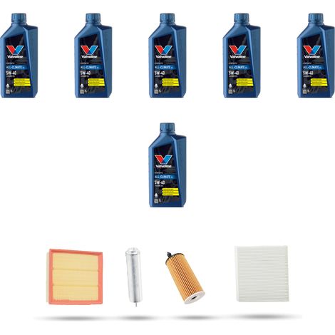 Kit tagliando 4 FILTRI e 6L OLIO compatibile con Bmw Serie 1 (F20,F21) 116d 85kw dal 2011 al 2015 (1/5)