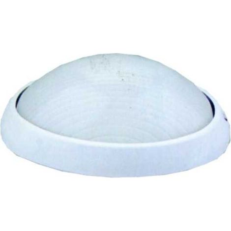 Plafón de aluminio ovalado blanco Syntesy 00487