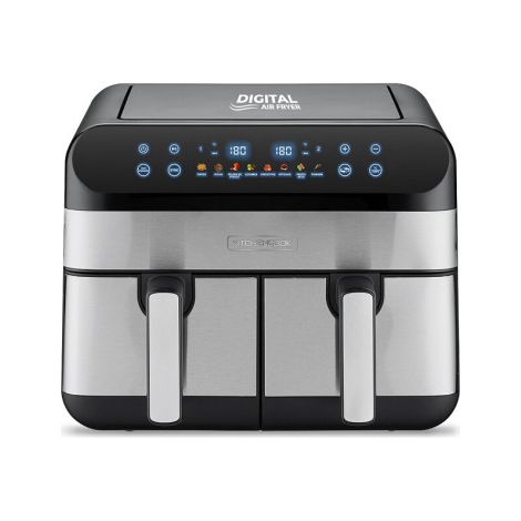 Friteuse sans huile 9L – Puissance 2400W – 8 programmes préréglés – Inox facile à nettoyer – Cuisson sans huile – Kitchencook (1/3)