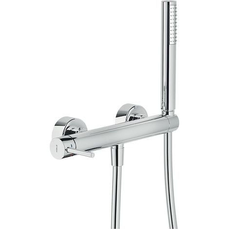 Miscelatore esterno per doccia con set doccia Nobili serie ACQUERELLI AQ93130/1CR  Cromato - Ottone (1/5)