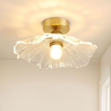 Plafonnier pétale laiton cristal, vintage classique A8400032 (1/5)