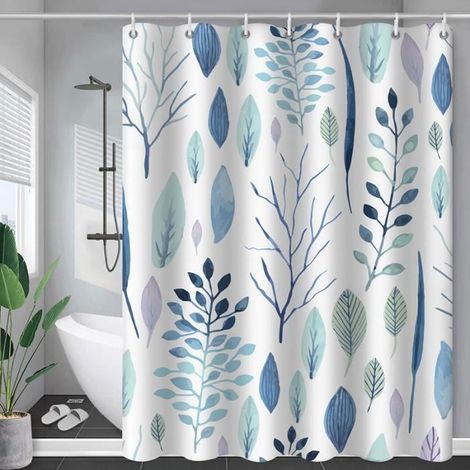 Shower Curtain - 180x180cm - Waterproof - Mold Resistant - Navy Blue