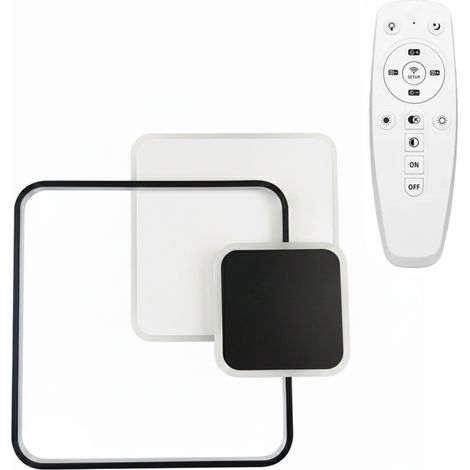 LAMPADA DA SOFFITTO TOOLIGHT APP1712-C BLACK LED +REMOTE CONTROL