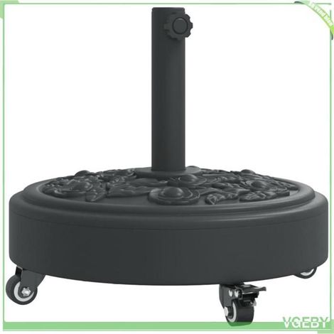 Base de parasol - FAFEICY - Motifs floraux - roues verrouillables - Ø 38/48 mm - 27 kg (1/5)