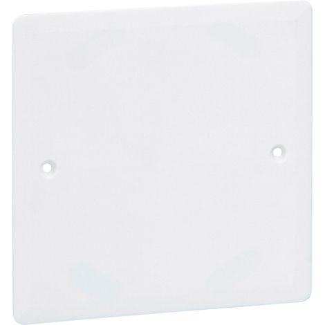Legrand – Couvercle carré pour boîte à encastrer Batibox plaque de plâtre 100x100mm – Fixation clips et vis incluses – Installation facile et esthétique