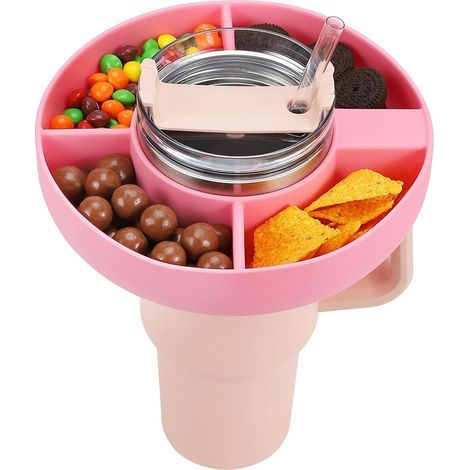 Bol à goûter en silicone pour Coupe Stanley 40 oz avec poignée, plateau à goûter réutilisable. (1/5)