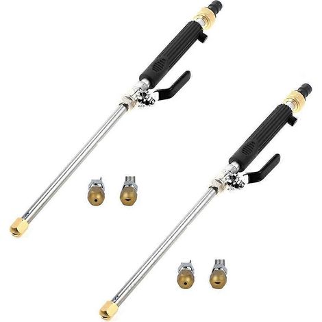 Noir tuyau d arrosage Power rondelle Upgraded buse High Pressure eau outil Equipped avec 2 Different Nozzles (1/5)