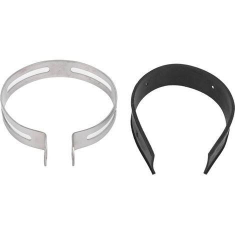 Fascetta stringitubo per tubo di scarico moto, anello fisso, clip in acciaio inox con elastico, ricambi universali -Crezuo
