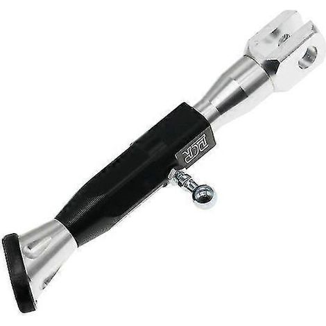 Moflyeer Motorrad-Seitenständer, höhenverstellbar 2125 cm, Motorroller-Fußhalterung, CNC-gefräster Seitenständer aus Aluminiumlegierung – Silber (1/5)