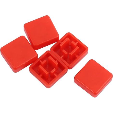 5 pièces boutons tactiques carrés, panneau protection, vert pour 12x12x7,3mm, plaque sécurité ab (1/2)