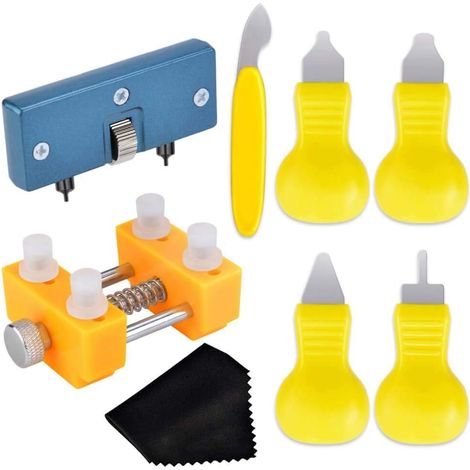 Kit de réparation de montre pour retirer le dos de la montre - Outil de réparation - Kit d'ouverture de boîtier pour remplacement de batterie (1/5)